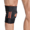 Patella هلام وسادة دعم الركبة المفتوحة مع مثبتات الربيع الجانبية ， أحزمة الفيلكرو القابلة للتعديل