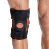 Patella هلام وسادة دعم الركبة المفتوحة مع مثبتات الربيع الجانبية ， أحزمة الفيلكرو القابلة للتعديل
